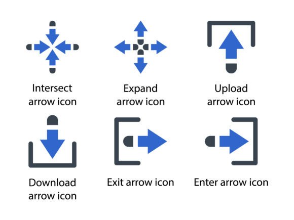 Arrows Icon Set 3: Graphics & Icons for Digital Sellers