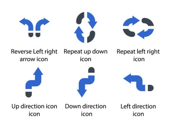 Arrows Icon Set 6: Clean, Confident, Craft-Ready