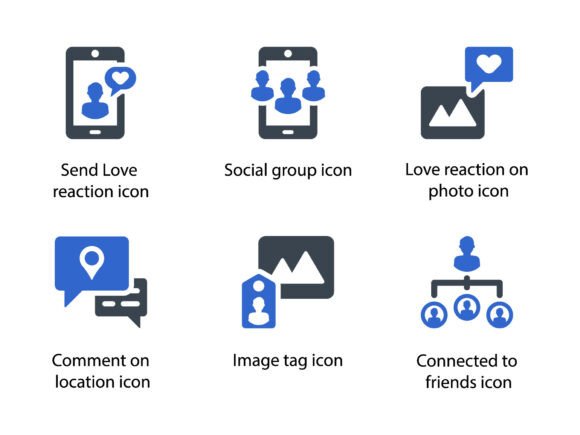 Being Social Icon Set 5: Modern Icons & Graphics for Real Publishing
