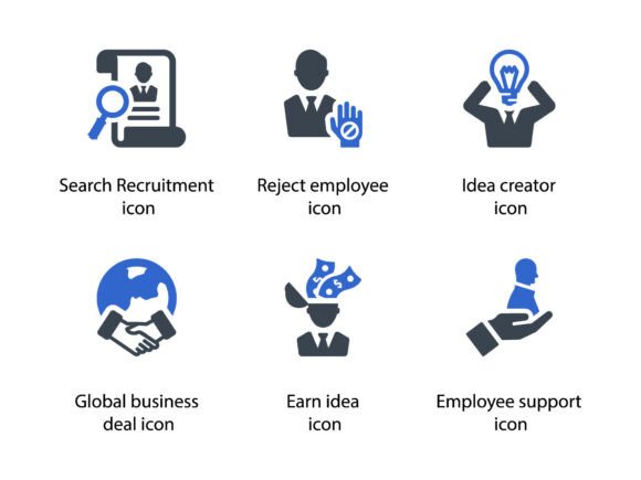 Business People Icon Set 7: Graphics & Icons for Local Branding