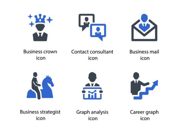 Business People Icon Set 8 Graphics & Icons