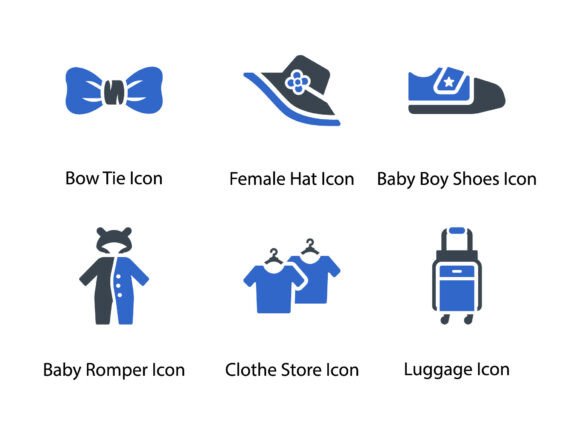 Clothes Fashion Icon Set 10: Graphics & Icons for Brand Clarity