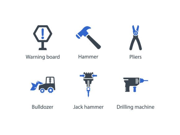 Construction Icon Set 3: Graphics & Icons for Real-World Design