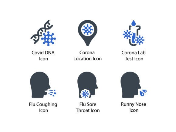Corona Virus Icon Set 8: Graphics & Icons for Purposeful Design