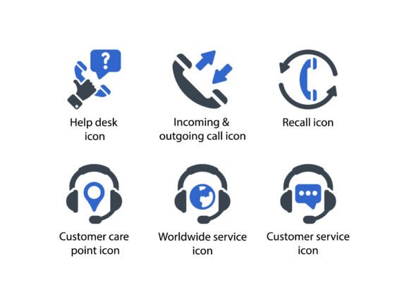 Customer Support Icon Set 1: Graphics & Icons for Polished Publishing