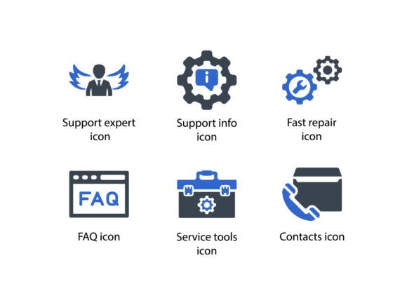 Customer Support Icon Set 3: Graphics & Icons for Handmade Brands