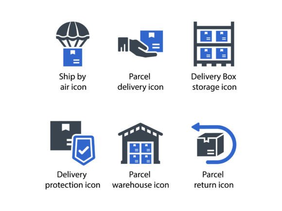 Delivery Logistics Icon Set 2 Graphics & Icons