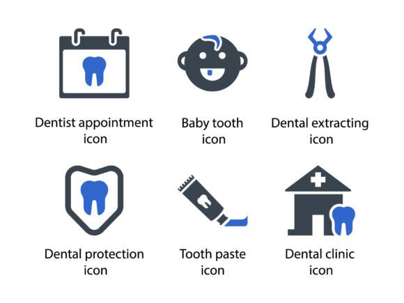 Dental Care Icon Set 3: Graphics & Icons for Warm, Trustworthy Branding
