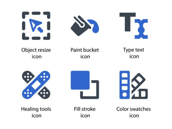 Design Tools Icon Set 5: Modern Icons & Graphics for Publishers