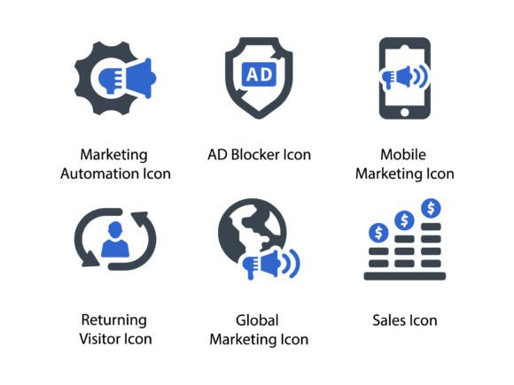 Digital Marketing Icon Set 5: Graphics & Icons for Brand Clarity