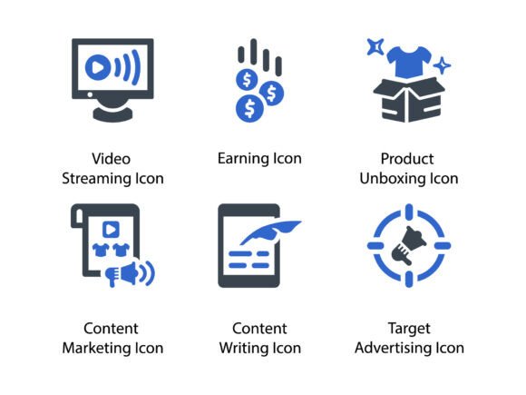 Digital Marketing Icon Set 7: Graphics & Icons for Brand Clarity