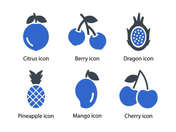 Fruits Icon Set 3: Modern Graphics & Icons for Content Publishers