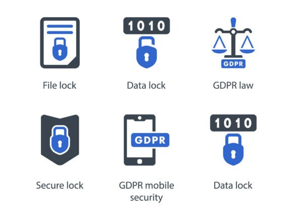 GDPR Icon Set 2: Modern Icons & Graphics