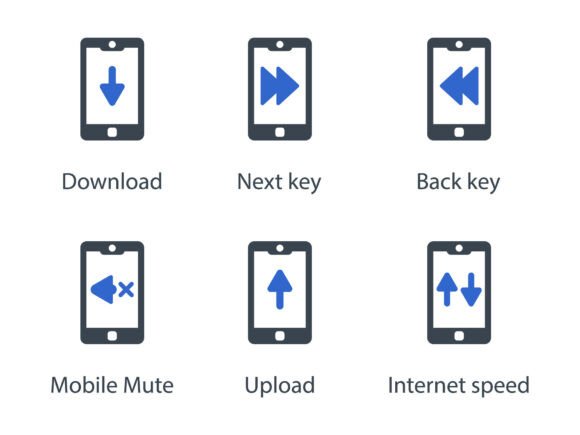 Mobile Function Icon Set 2: Clean Graphics & Icons for Crafters