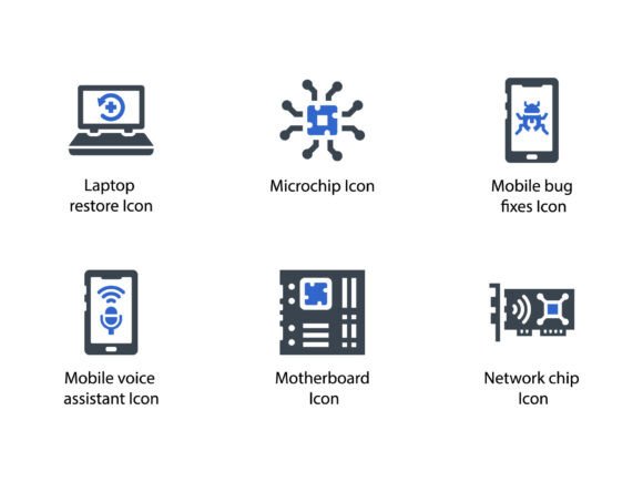Modern Technologies Icon Set 11: Graphics & Icons for Polished Publishing