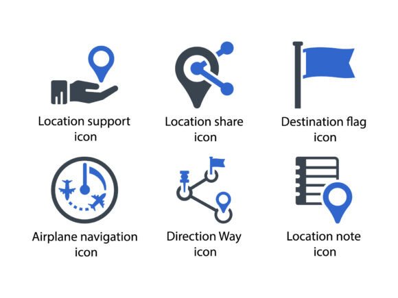 Navigation Icon Set 4: Clean, Calm, and Craft-Ready