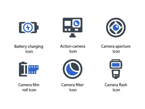 Photography Accessories Icon Set 1: Premium Icons & Graphics