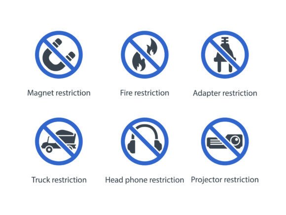 Restriction Icon Set 2: Clean, Calm, and Craft-Ready