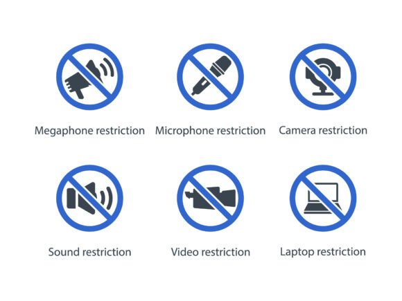 Restriction Icon Set 6