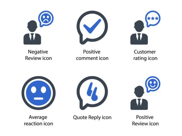 Review Feedback Icon Set 3: Graphics & Icons for Handmade Makers