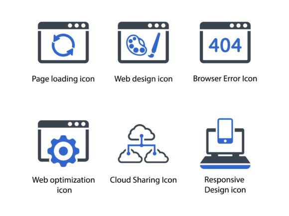 SEO Web Icon Set 9: Graphics & Icons for Real Design Work